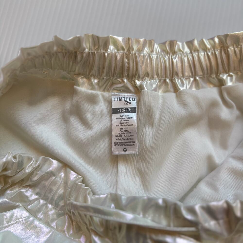Iridescent Parachute Pants Pearl Rave Festival Y2K Cyber Girl’s XL (Women’s XS) - Picture 13 of 16